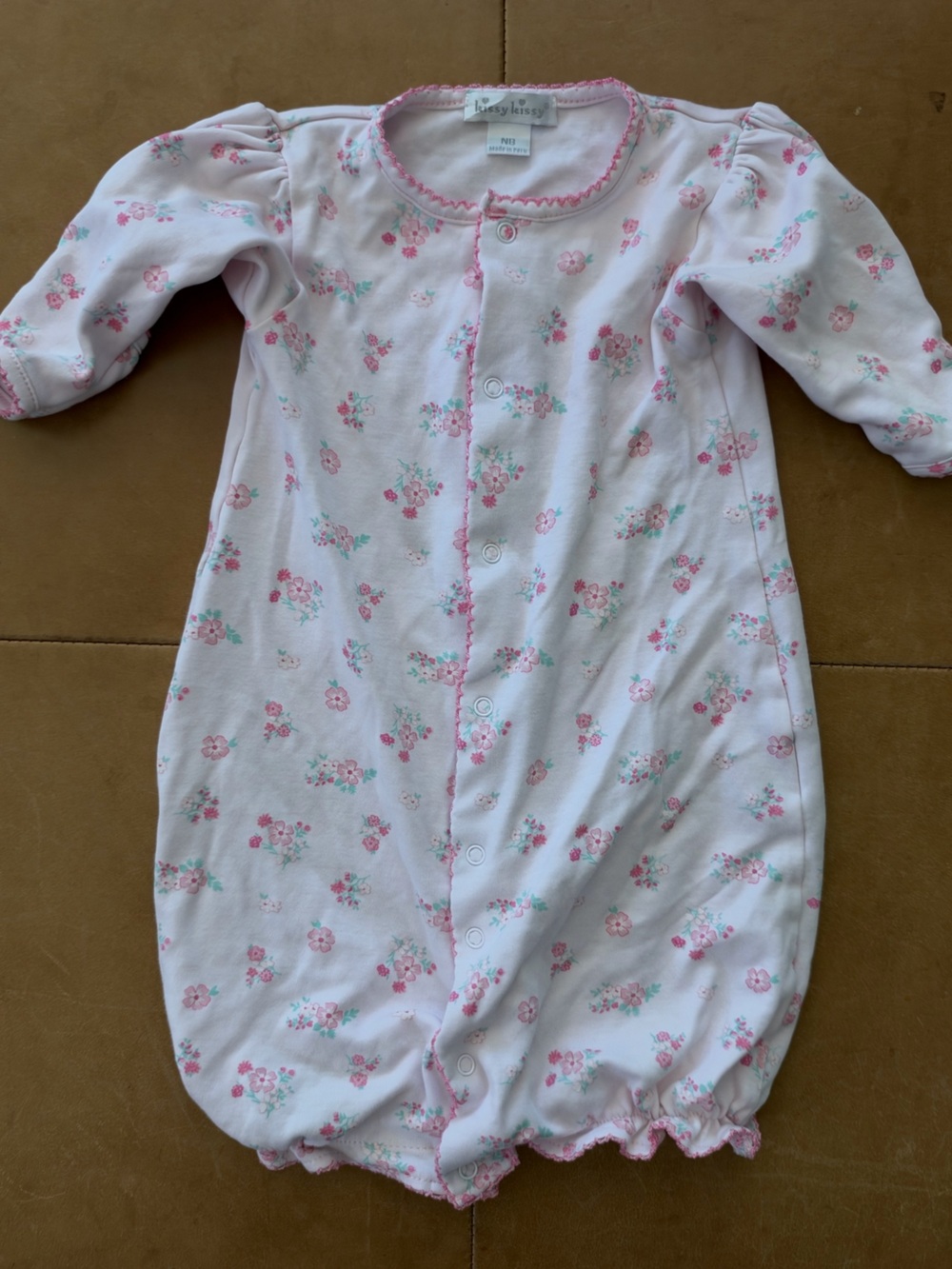 Kissy Kissy Pima Cotton Newborn Gown